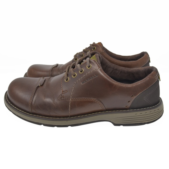*MERRELL Sz 8.5 Brown Leather Oxford Shoes J69073 main image 5